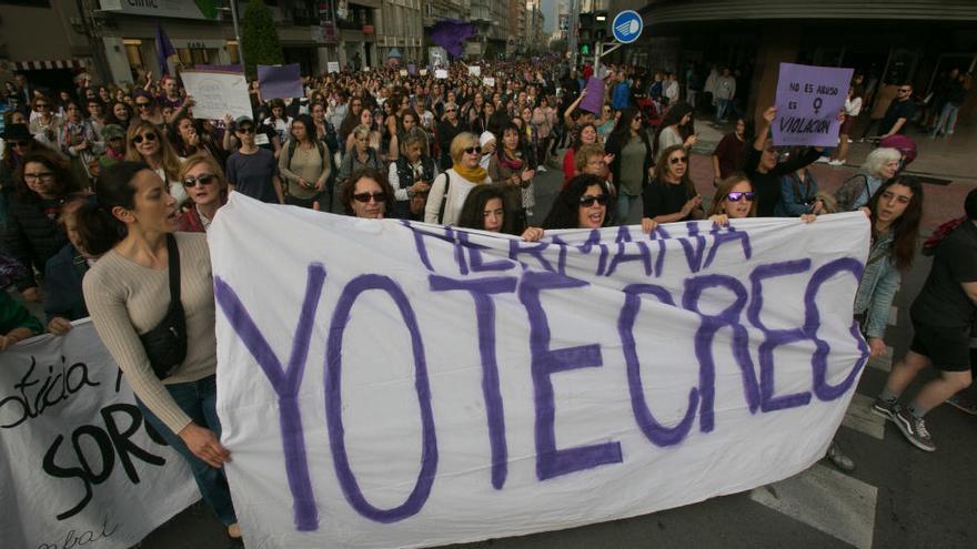 Protesta en Alicante contra la sentencia de &quot;La manada&quot;