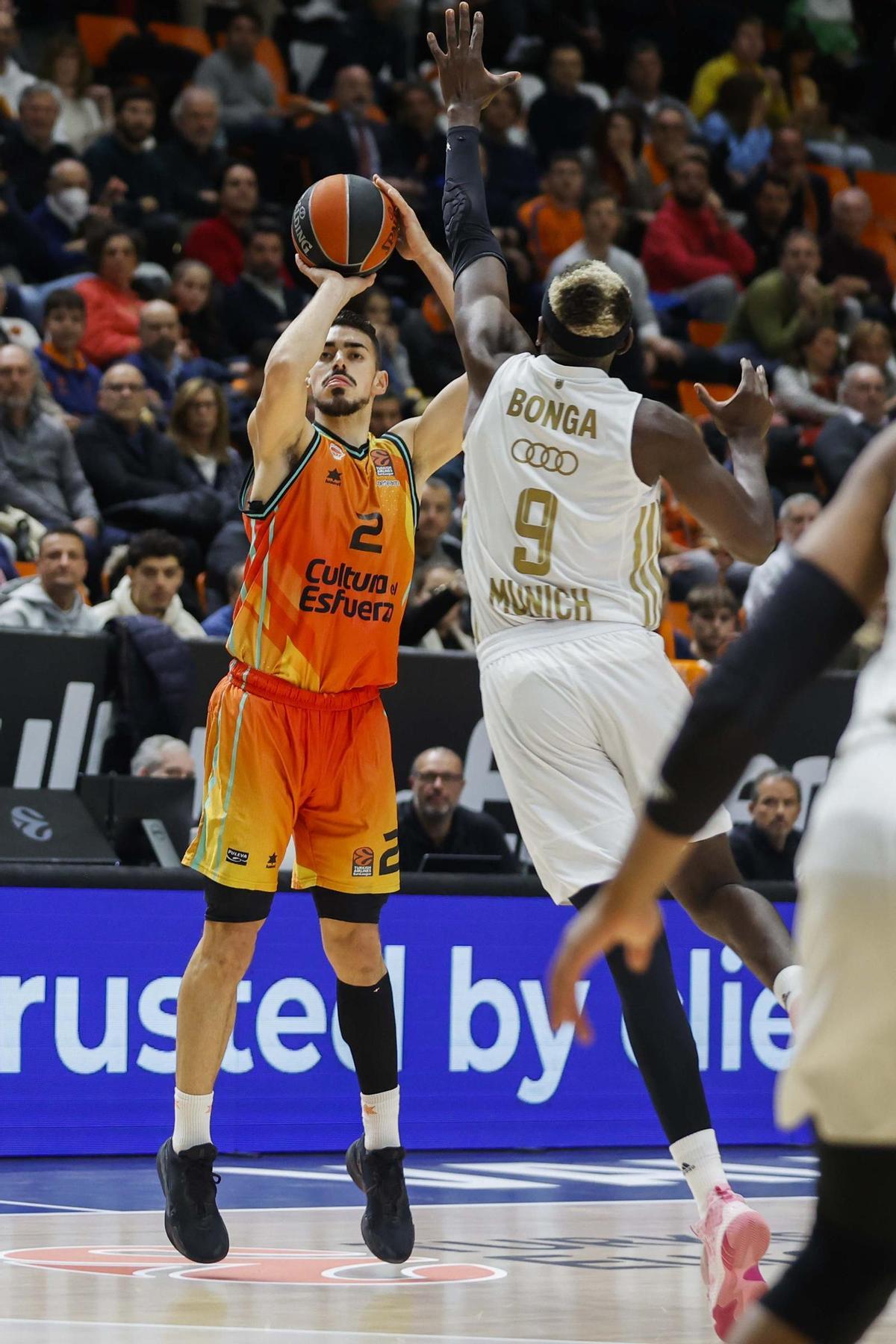 Victoria de Valencia Basket ante el Bayern de Munich