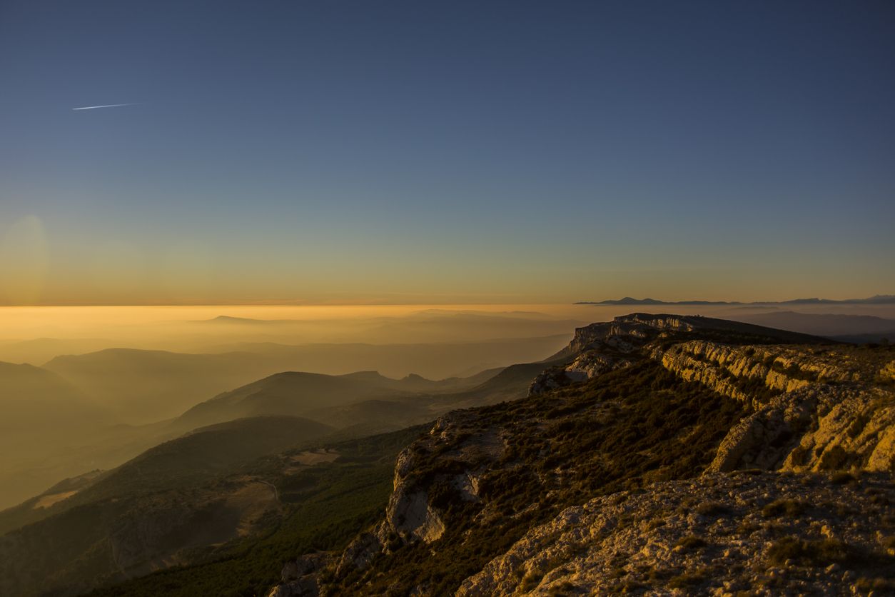 Vistas de la Serra Del Montsec, Lleida, España