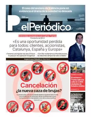 La portada de EL PERIÓDICO del 19 de octubre de 2025