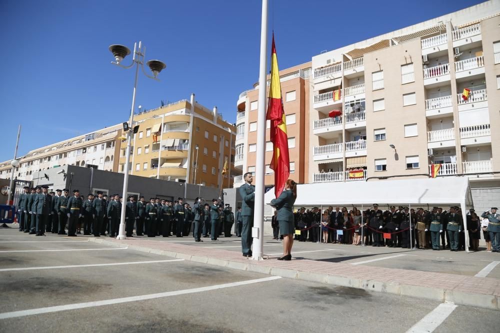 Misa y acto castrense en el cuertel de la Compañía de la Guardia Civil de Torrevieja y la Vega Baja el día de la Virgen del Pilar