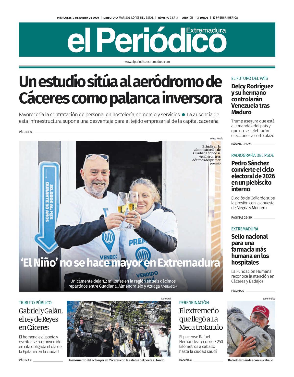 Consulta la portada correspondiente al día 7 de enero de 2026