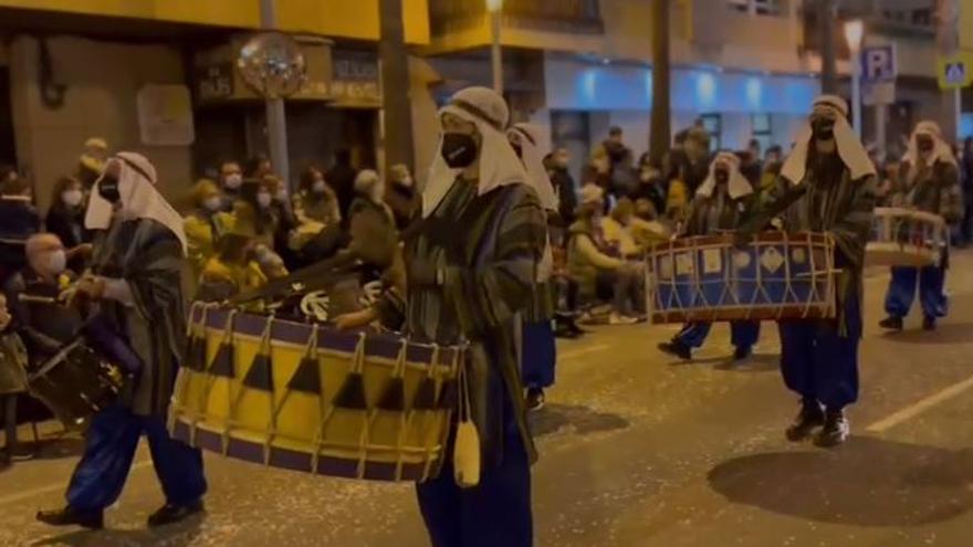 La música de tambores y bombos no falta en la Cavalcada de Reis de Vila-real