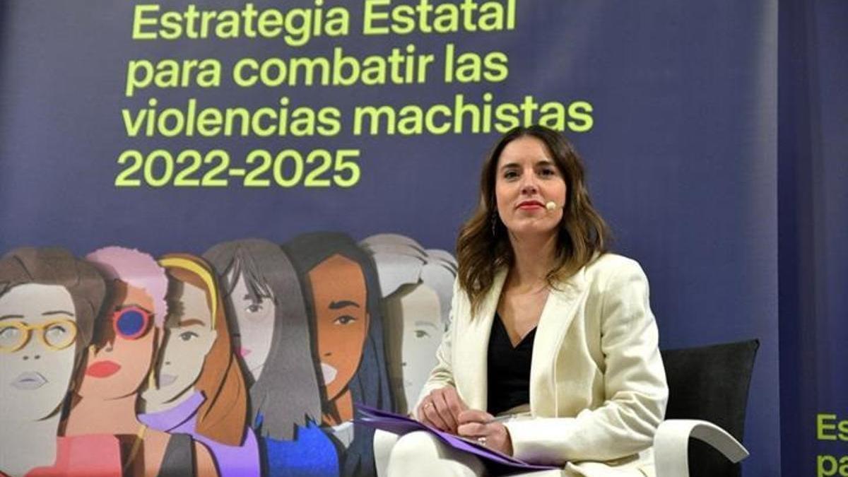 La ministra de Igualdad, Irene Montero.