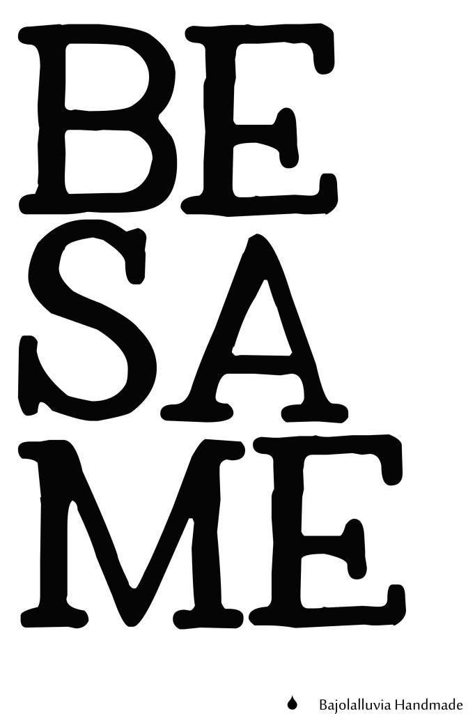 Regalo de San Valentín: lámina "Bésame"