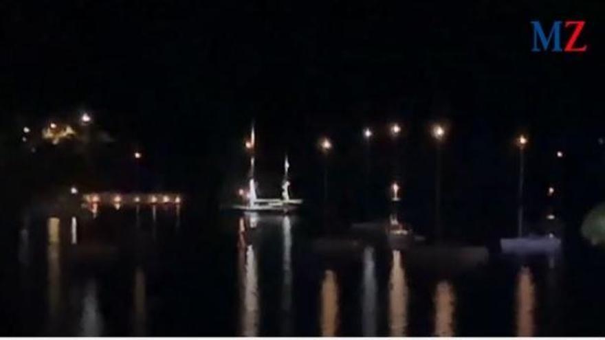 Descontrol en el mar de Santa Ponça: nueva fiesta nocturna con música en barcos