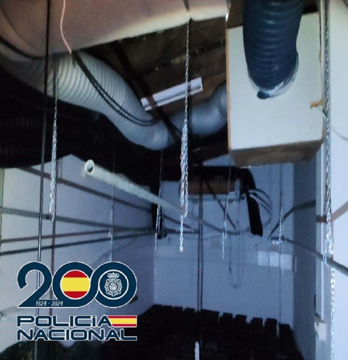 Una de las instalaciones desmanteladas.