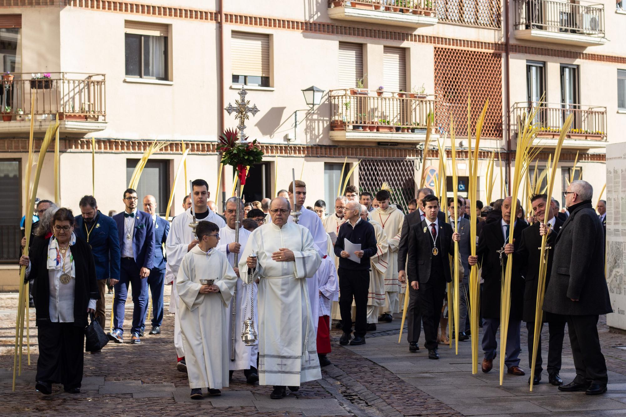 ZAMORA.BENDICION DE LAS PALMAS Y PROCESION HASTA LA CATEDRAL