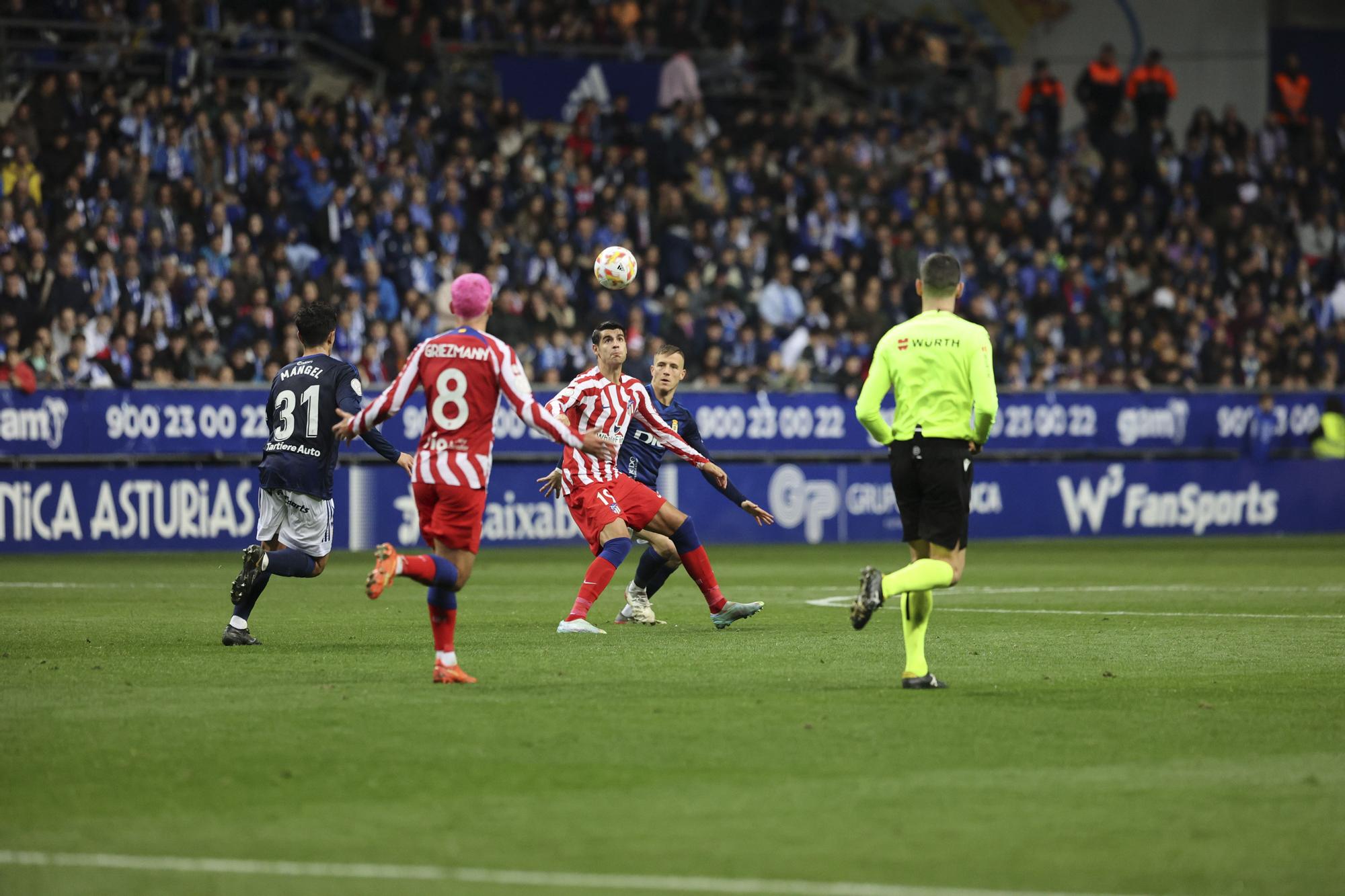 En imágenes: así fue el duelo copero entre el Real Oviedo y el Atlético de Madrid