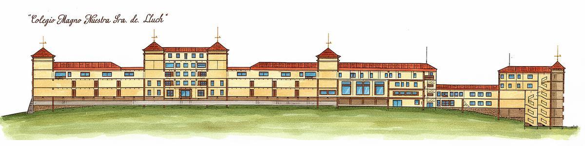 Proyecto del Colegio Magno Nuestra Señora del Lluch de 1952.