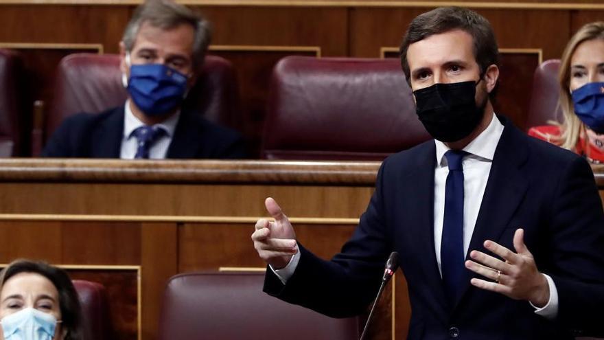 Pablo Casado, en el Congreso de los Diputados.