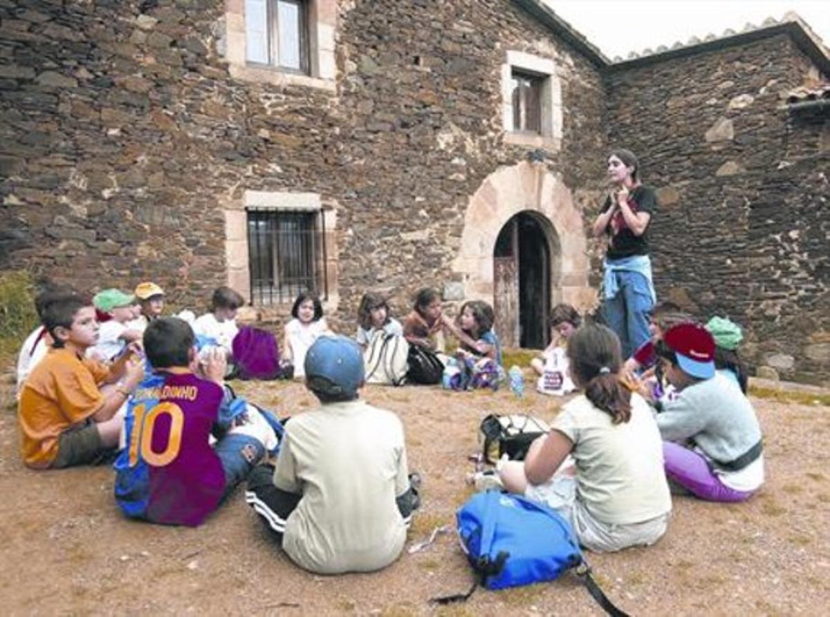 Casa de colònies de la Fundació Catalana d’Esplais, en un estiueig recent.