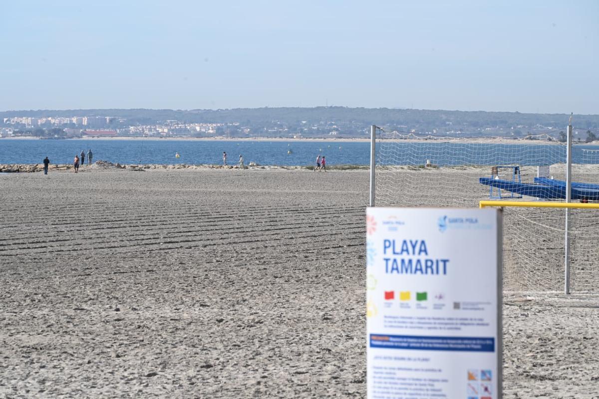 El tramo afectado por el desline comienza al sur de Santa Pola y hasta el linde prácticamente con Elche