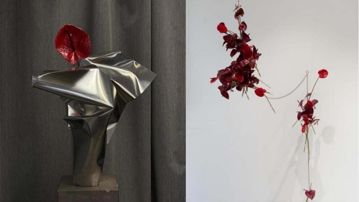 A la izquierda, una creación artística de Flover; a la derecha, una propuesta de Taller Banegas.