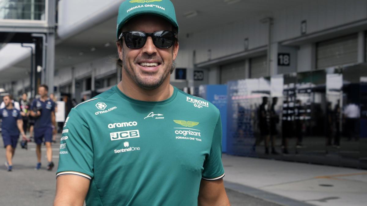 Fernando Alonso, en el circuito japponés de Suzuka.