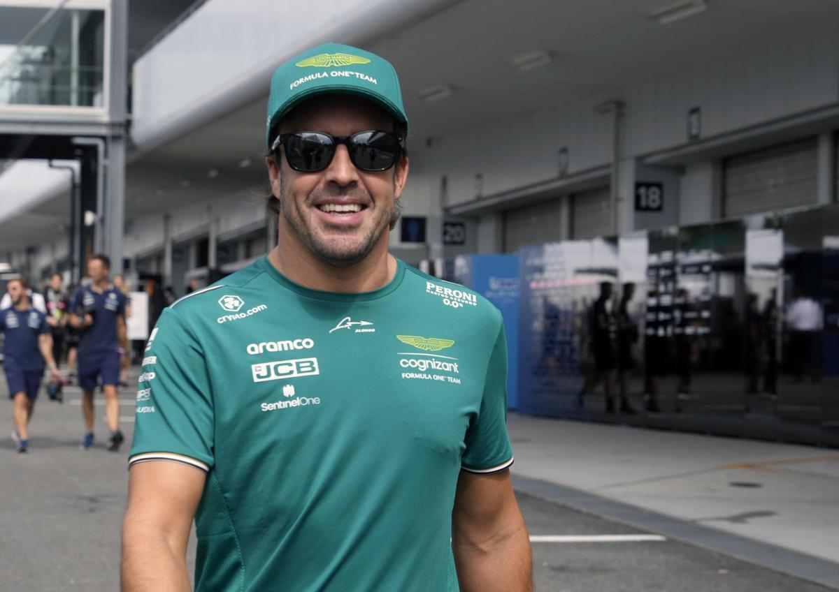 Fernando Alonso, en el circuito japponés de Suzuka.