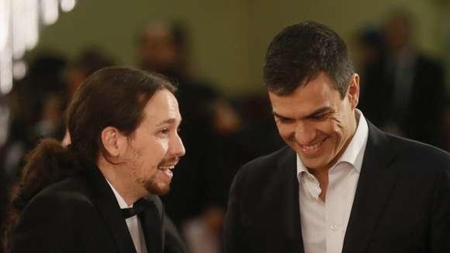 Pablo Iglesias y Pedro Sánchez