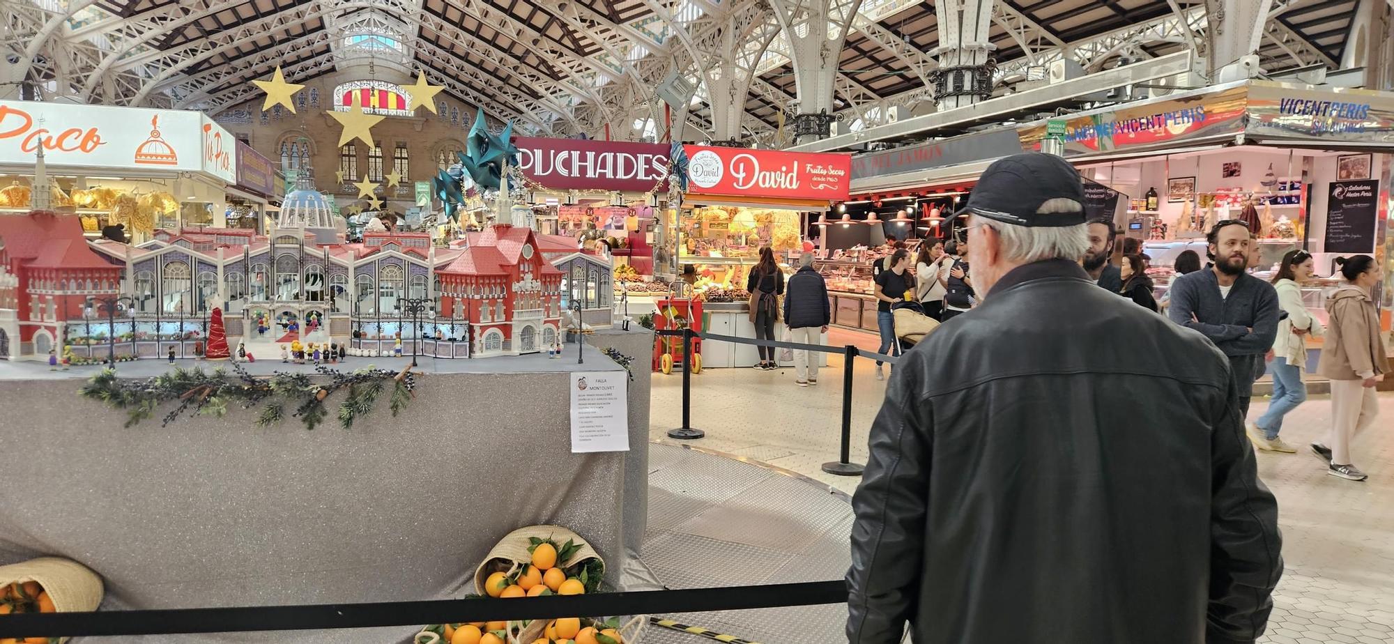 Así es el belén del Mercado Central de València