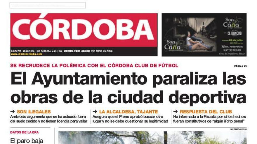 La portada de CÓRDOBA