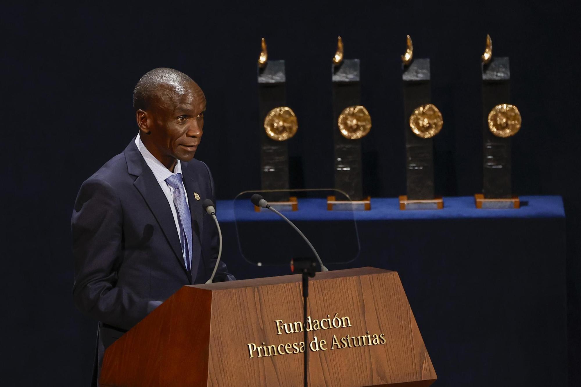 Eliud Kipchoge recibe el Premio Princesa de Asturias de los Deportes 2023