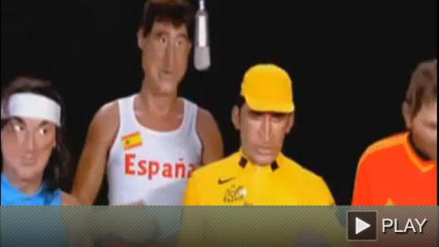 El último vídeo del guiñol francés contra los deportistas españoles.