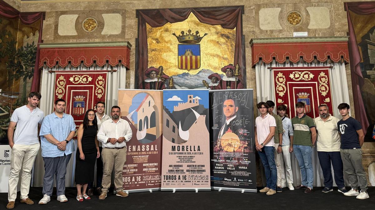 Presentación de los carteles de los festejos taurinos de Morella y  Benassal.