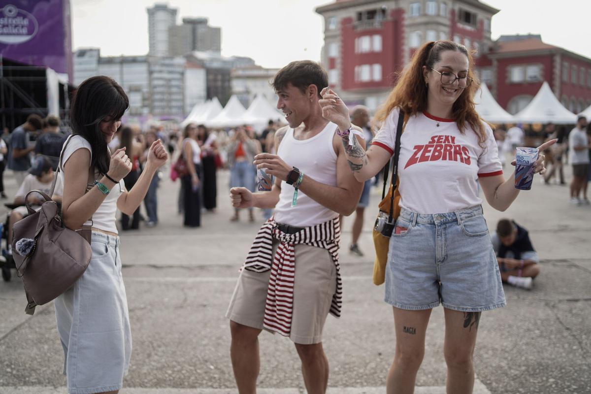 Público en la segunda jornada del Morriña Fest en el Muelle de la Batería en A Coruña