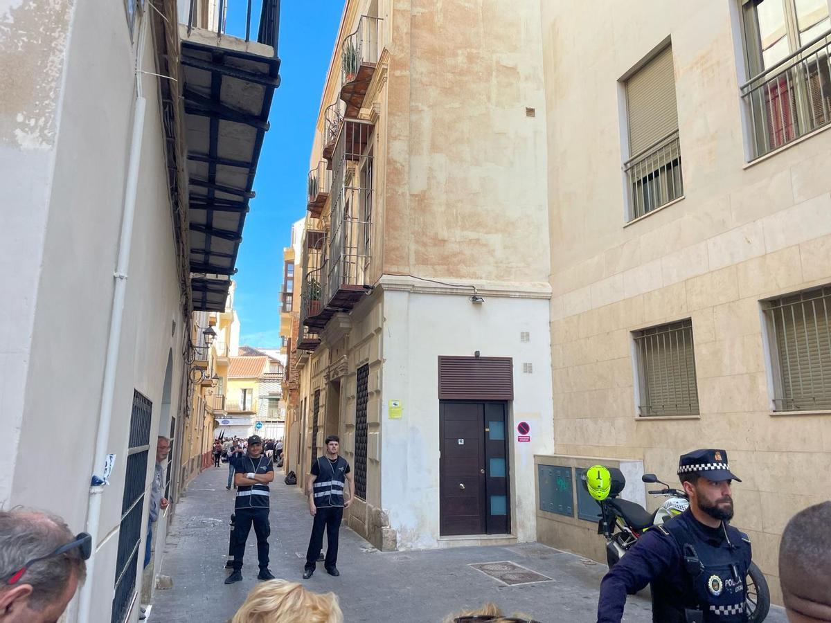 La calle Postigo de Arance, aforada por petición de la Agrupación de Cofradías.