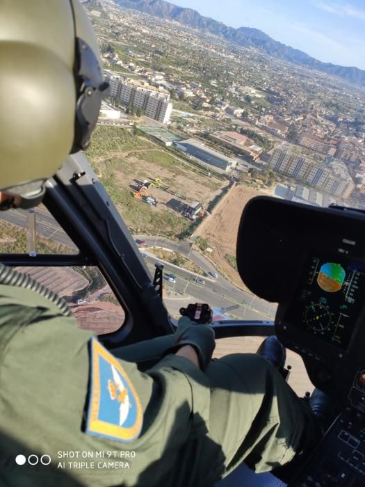 La Benemérita vigila el confinamiento por aire