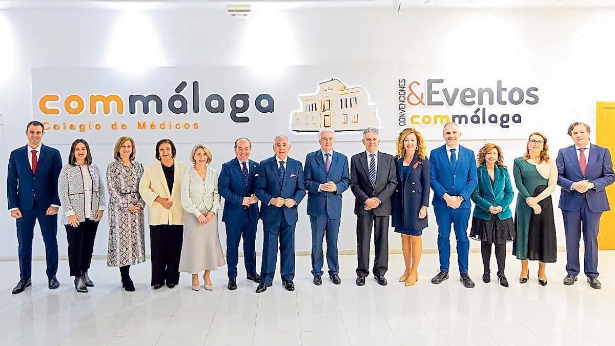 Junta Directiva del Colegio de Médicos de Málaga.