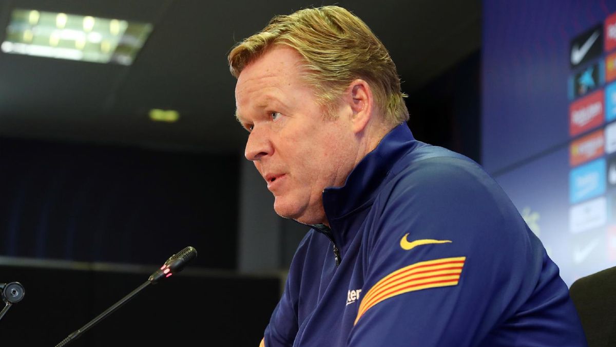 Ronald Koeman, en rueda de prensa