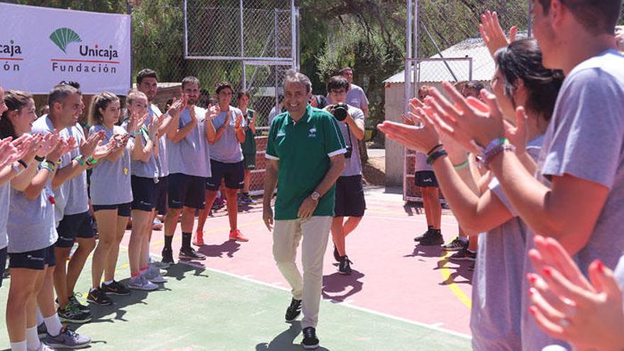 Luis Casimiro, en el Campus Fundación Unicaja, ya tiene planeada la pretemporada.