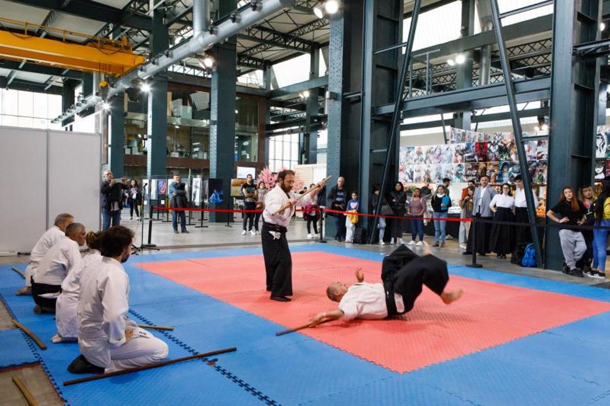 Feria Sakura Matsuri sobre Japón demostracion Ikido en Sabadell