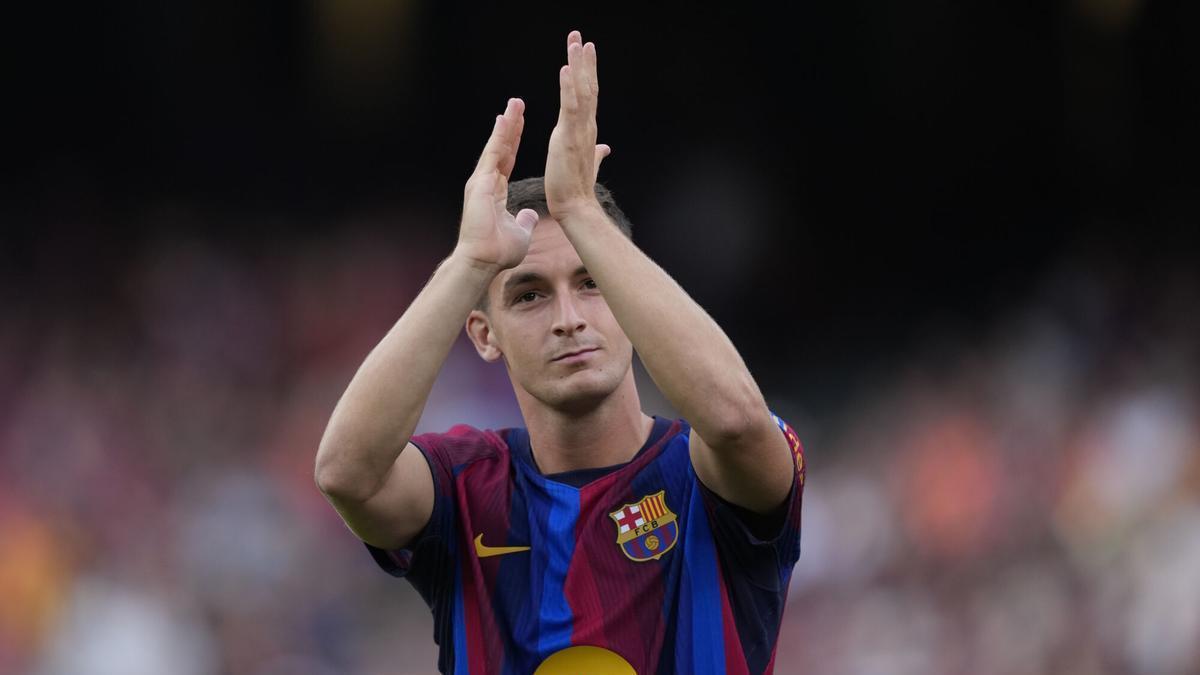 El migcampista del Barcelona Marc Casadó.