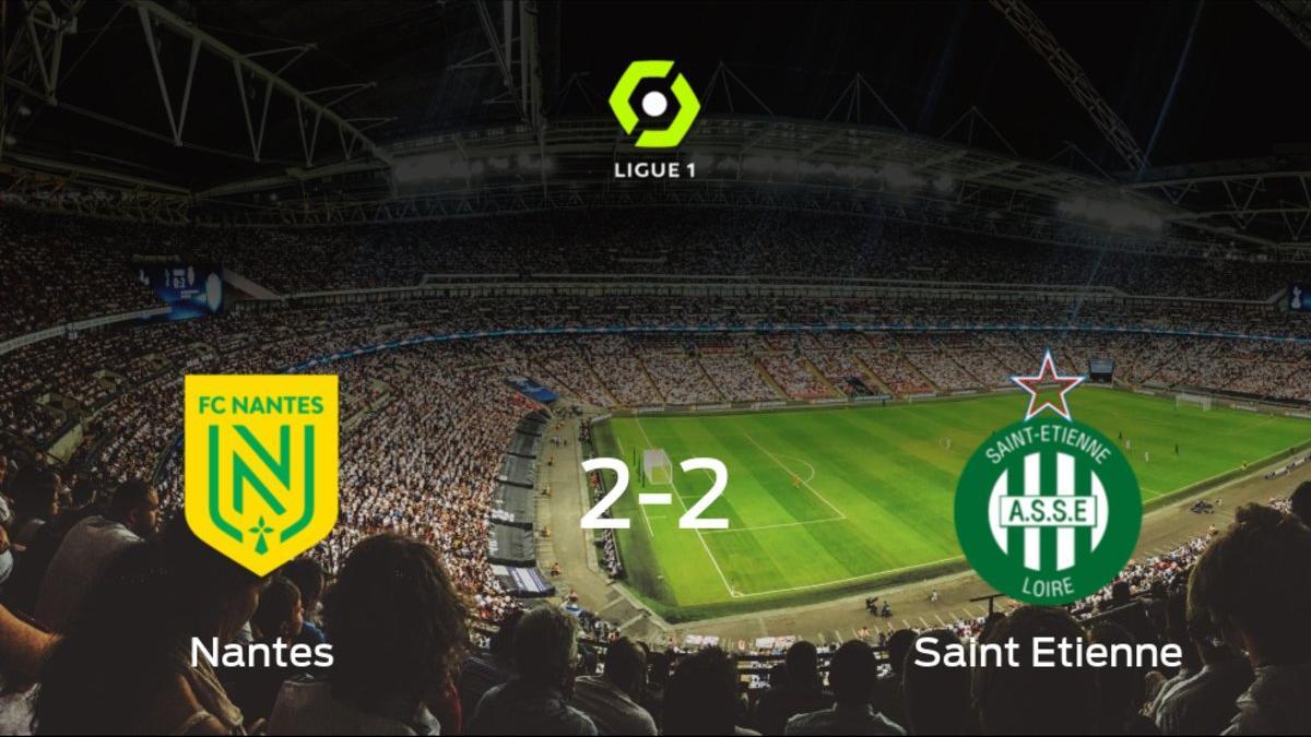 El FC Nantes y el AS Saint Etienne empatan en el Stade de la Beaujoire - Louis Fonteneau (2-2)