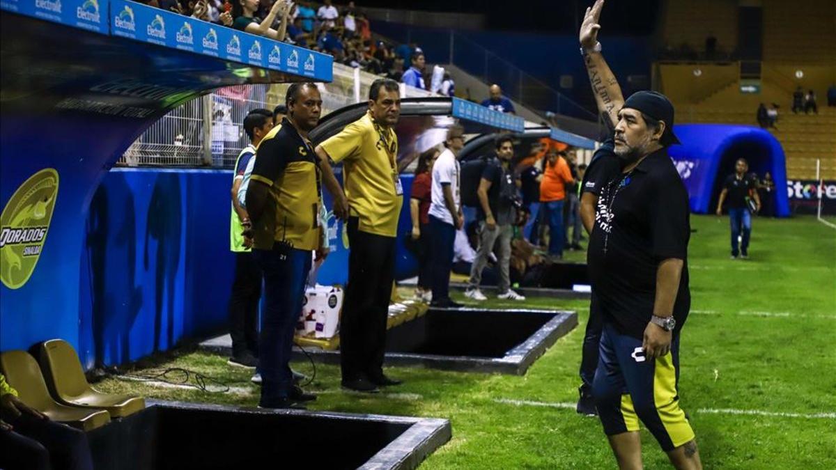 Diego Maradona quiere quedarse en Dorados de Sinaloa