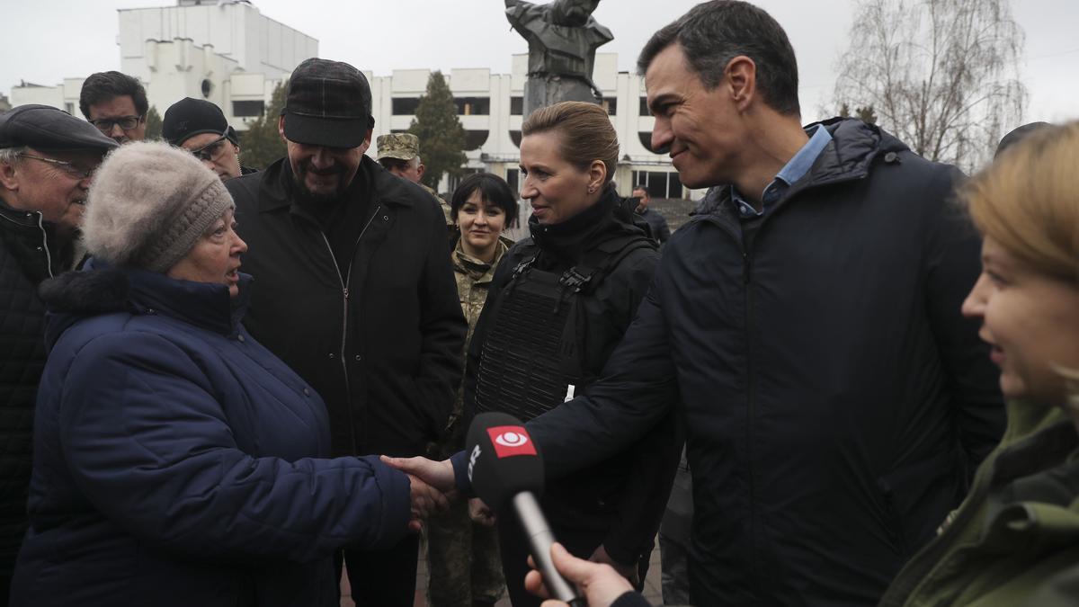 Sánchez llega a Kiev para expresar a Zelenski el apoyo de España a Ucrania