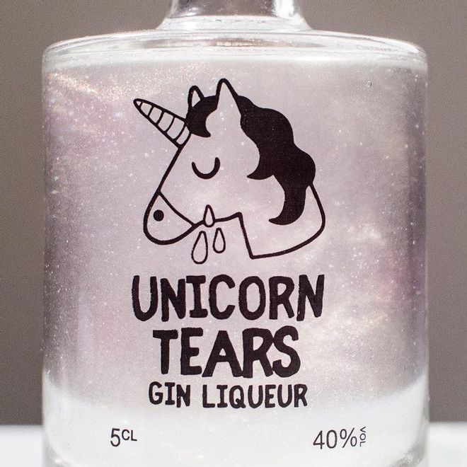 botella ginebra lágrimas de unicornio