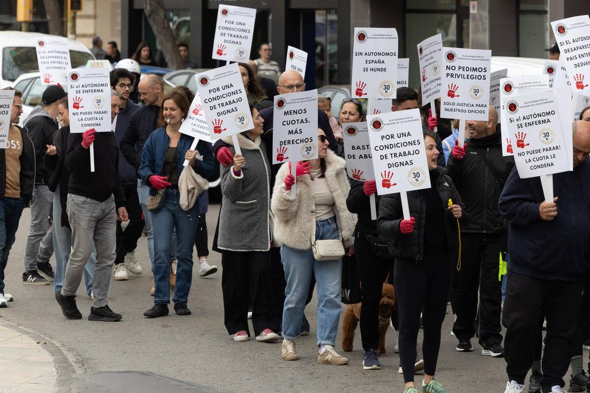 Movilización de trabajadores autónomos en Ibiza