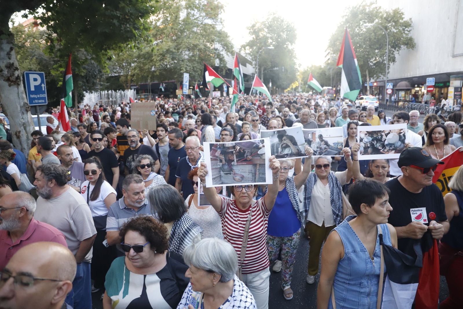 La manifestación por Palestina, en imágenes