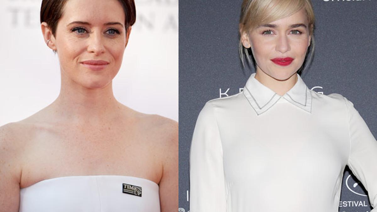 Claire Foy de 'The Crown' y Emilia Clarke de 'Juego de Tronos'