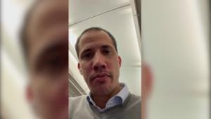 Juan Guaidó denuncia haber sido sacado de Colombia en un vuelo a Estados Unidos.