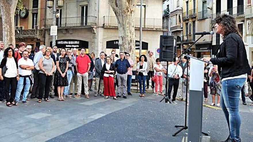 La consellera Teresa Jordà, durant el pregó de la Mostra del Vi.