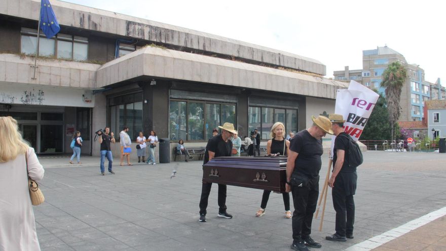 El cortejo fúnebre por el AVE en Sanabria &quot;sacude&quot; el centro de Vigo