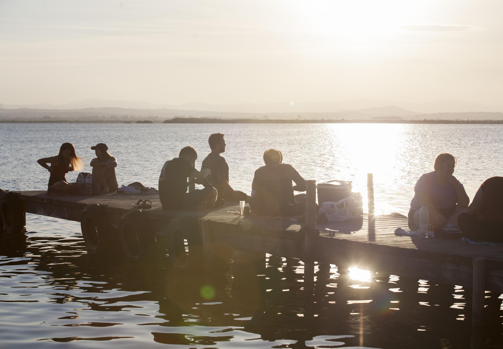 Atardeceres en el embarcadero de l'Albufera de Valencia