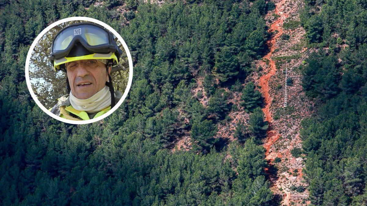 Antonio Ruiz, agente forestal, analiza la problemática de la limpieza de los montes en plena temporada de incendios