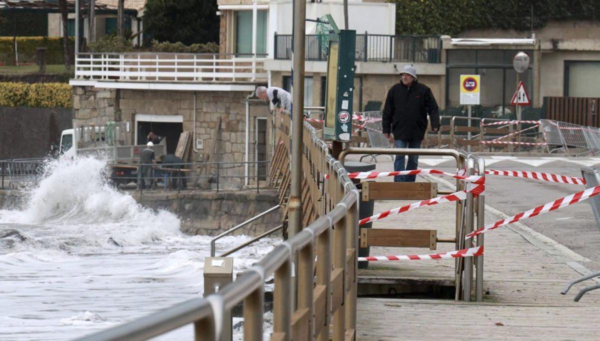El voladizo de A Madorra, cortado. 3 febrero 2026. Jose Lores
