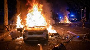 Detingut un jove a Lloret de Mar per cremar un cotxe de policies de paisà durant la Mercè