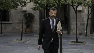 El ’exconseller’ Santi Vila, en la Generalitat. 