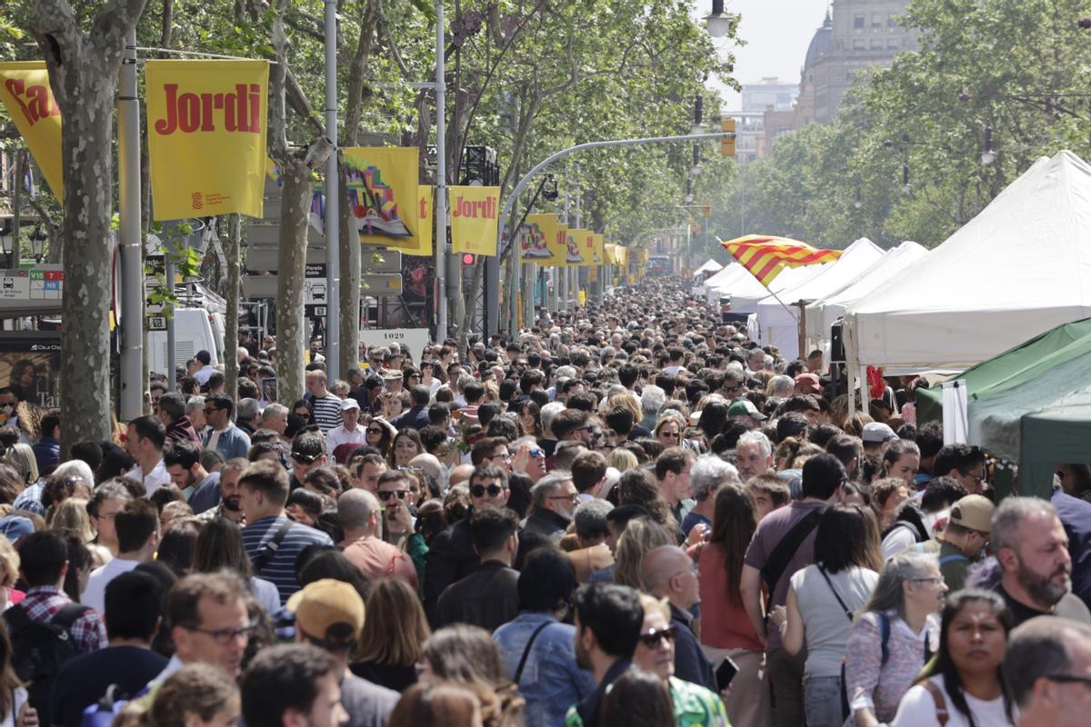 Sant Jordi de récord en Barcelona